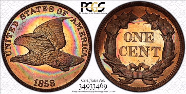 Paragon Numismatics - Cent Coins - Flying Eagle Cents Coin 1858