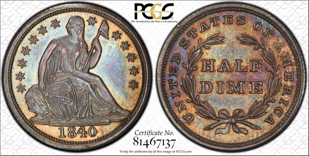 Paragon Numismatics - 1840 Half Dime