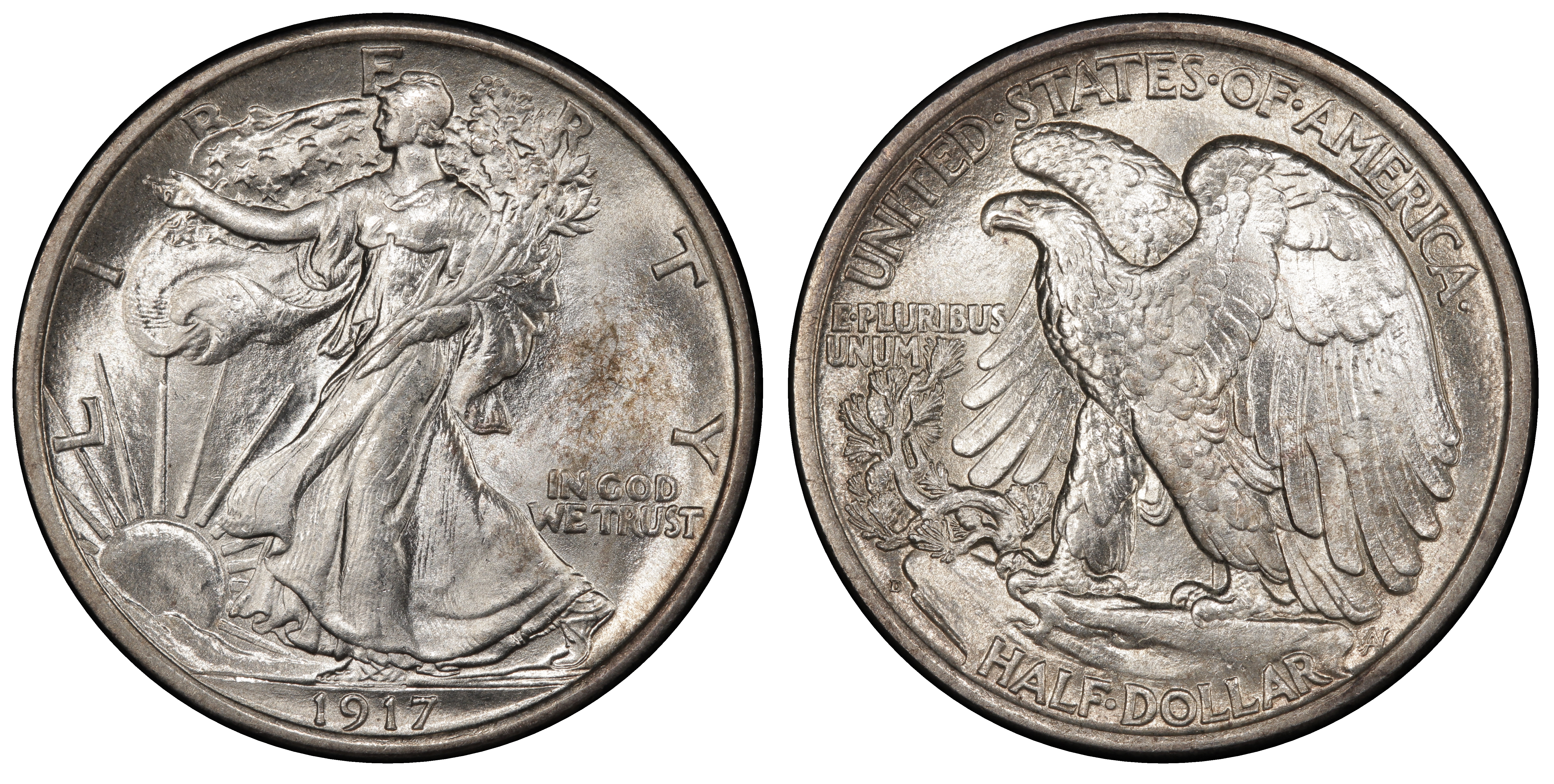 Paragon Numismatics - 1917 Walking Liberty Half Dollar