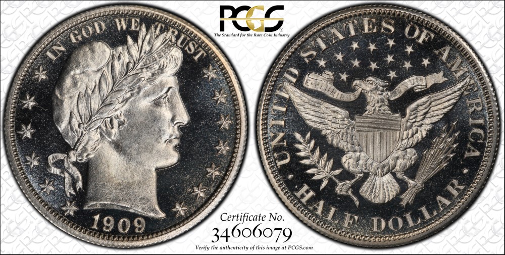 Paragon Numismatics - 1909 Barber Half Dollar